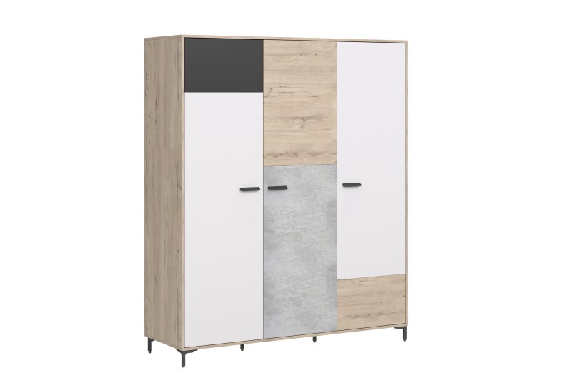 Шкаф 3-х дверный Либерти Блэк Ш3  