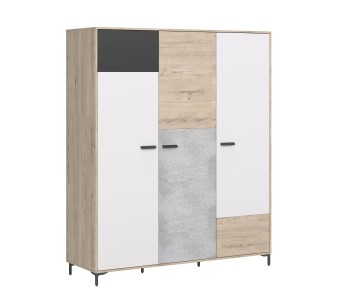 Шкаф 3-х дверный Либерти Блэк Ш3  