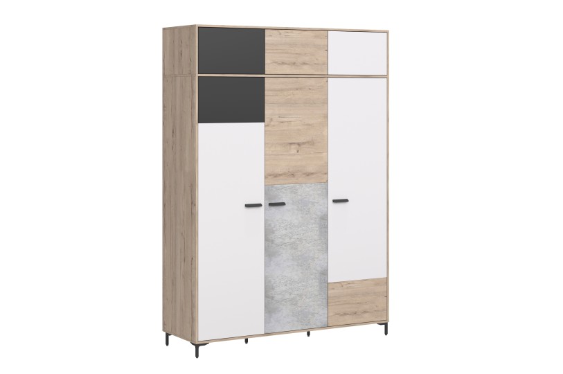 Шкаф 3-х дверный Либерти Блэк Ш3  