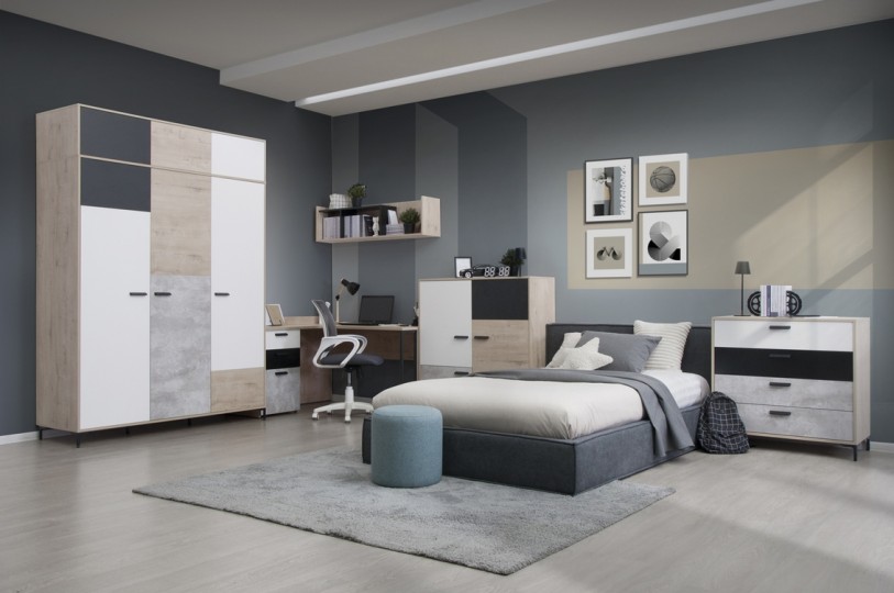 Шкаф 3-х дверный Либерти Блэк Ш3  