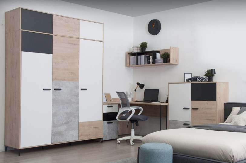 Шкаф 3-х дверный Либерти Блэк Ш3  