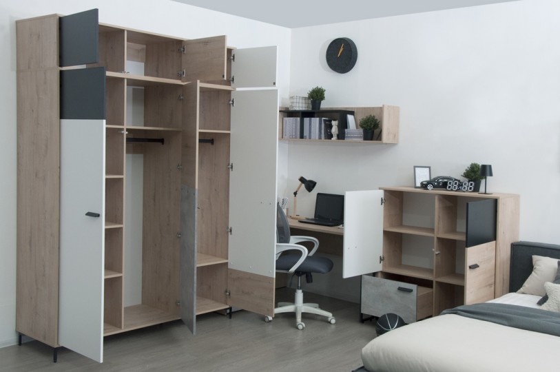 Шкаф 3-х дверный Либерти Блэк Ш3  