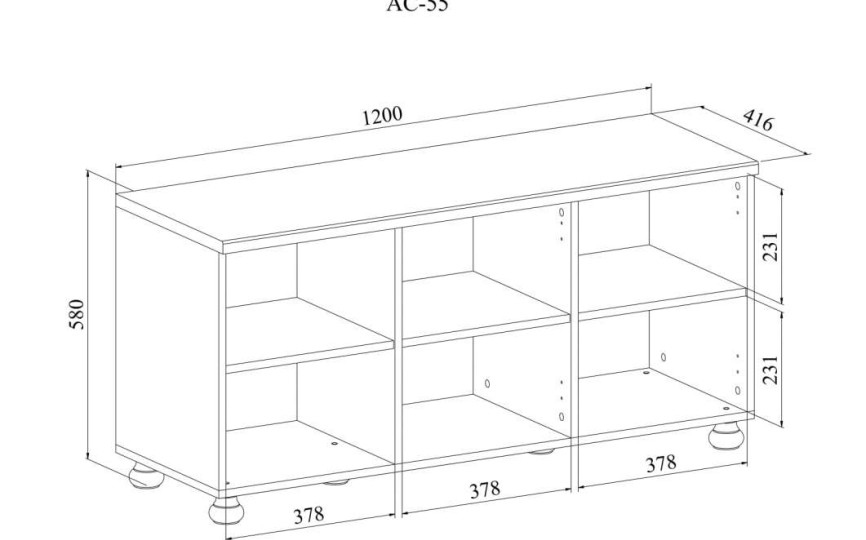 Тумба Ассоль АС-55 Тумба Ассоль АС-55