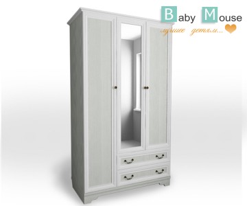 Шкаф 3-х створчатый "Классика" (38 Попугаев) с зеркалом