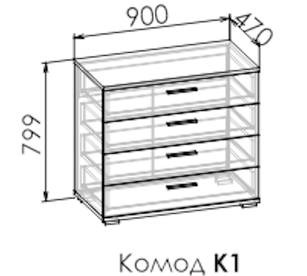 Комод Ламбо К1