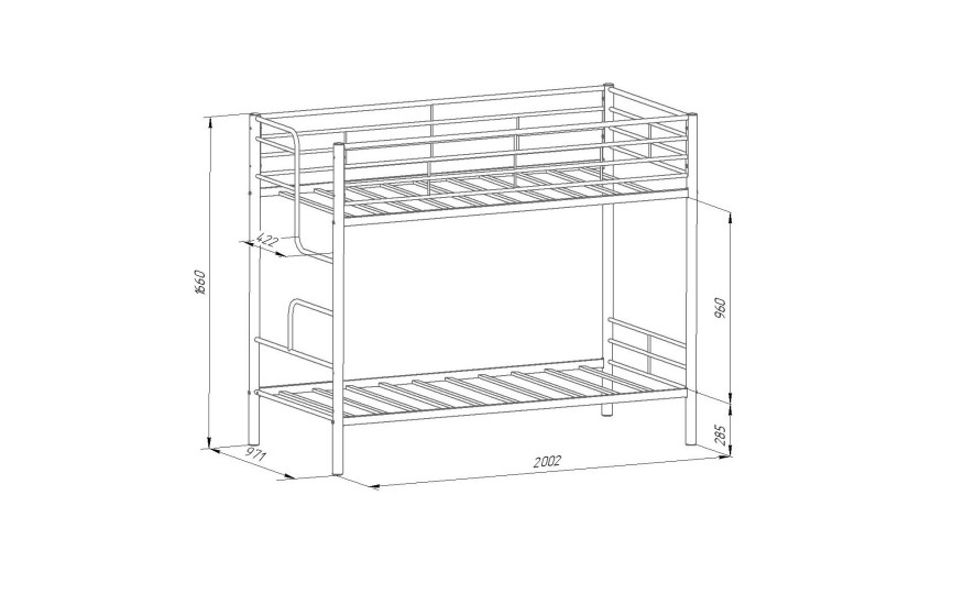 Кровать двухъярусная Севилья 4