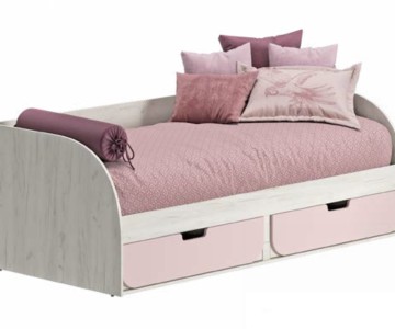 Кровать Колибри белая для коллекции Буква