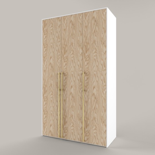 Шкаф платяной 3-хдверный Тури Белый