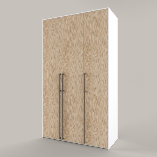 Шкаф платяной 3-хдверный Тури Белый