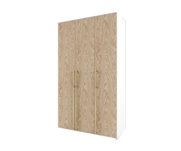 Шкаф платяной 3-хдверный Тури Белый