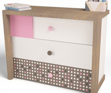 Комод MIX (розовый или голубой) Комод MIX (розовый или голубой)