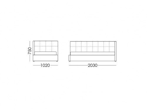 Мягкая кровать "Валерия" с ПМ (Магия 48) 