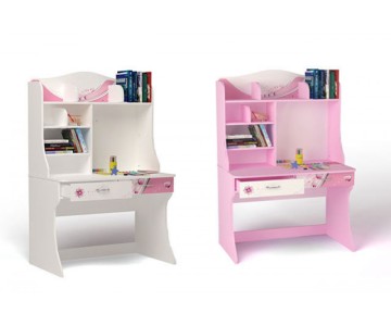 Стол с надстройкой "Princess" белый или розовый Стол с надстройкой "Princess" белый или розовый