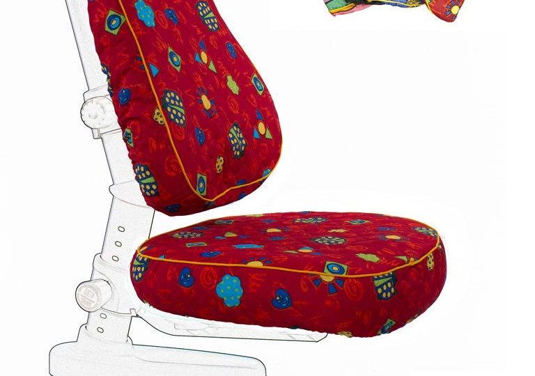 Чехол RR для кресла Newton / Match, красный с жучками