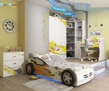 Детская комната "Champion" белая для мальчика