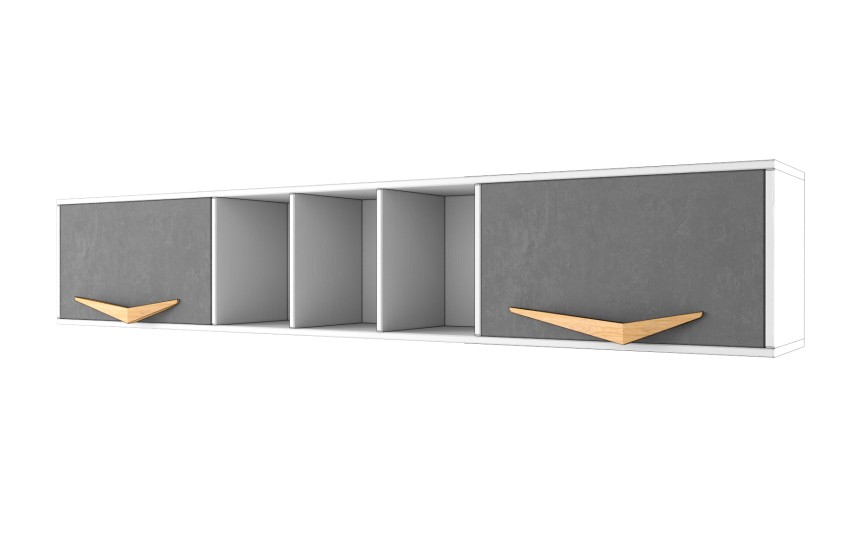 Полка длинная "Два плюс Два" (корпус белый)