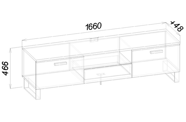 Тумба под ТВ "Карбон" Тумба под ТВ "Карбон"