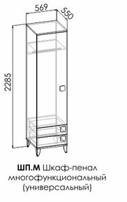 Шкаф-пенал многофункциональный ШП.М  "Димика" 