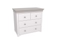 Комод "Бейли" с 4 ящиками белый воск