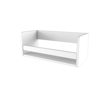 Полка для книг "Два плюс Два" (корпус белый)