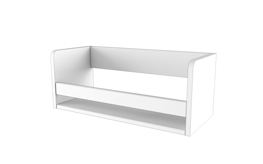 Полка для книг "Два плюс Два" (корпус белый)