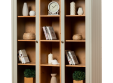 Шкаф книжный Грета №14 трехдверный застекленный низкий