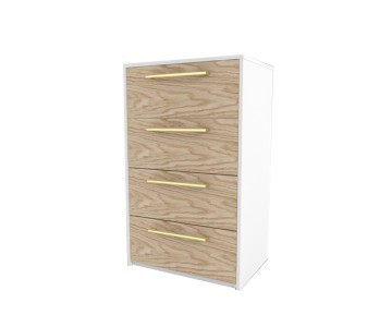 Комод высокий Тури Белый