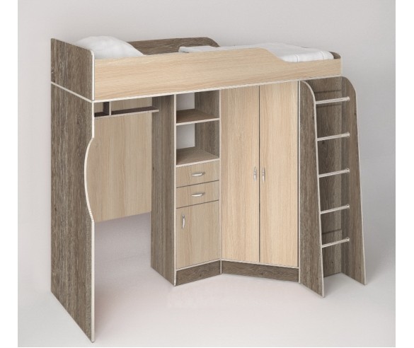 Кровать-чердак Фанки Кидз 7/1СВ