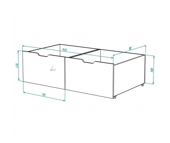 Кровать домик Сказка высокая с ящиками (белая) ДС-36/1/1