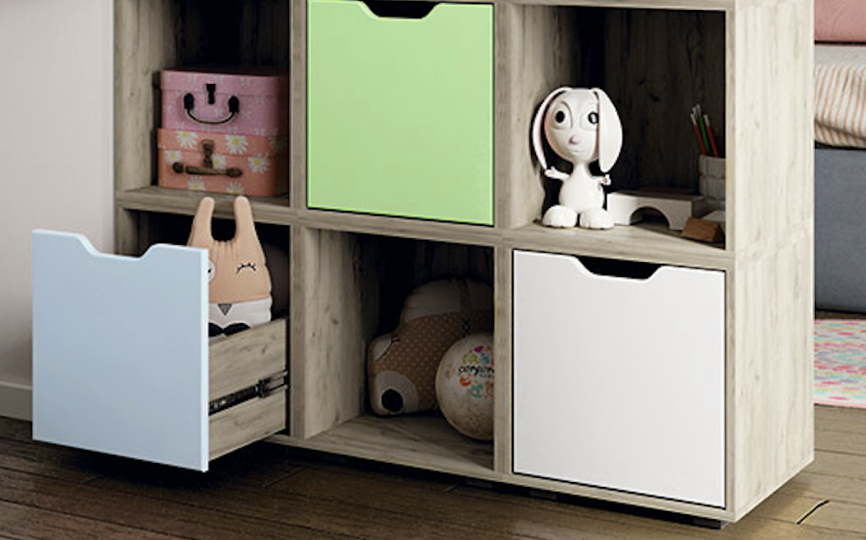 Стеллаж с задней стенкой Буква