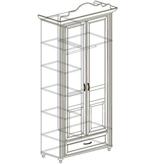 Шкаф 2-х дверный Алиса