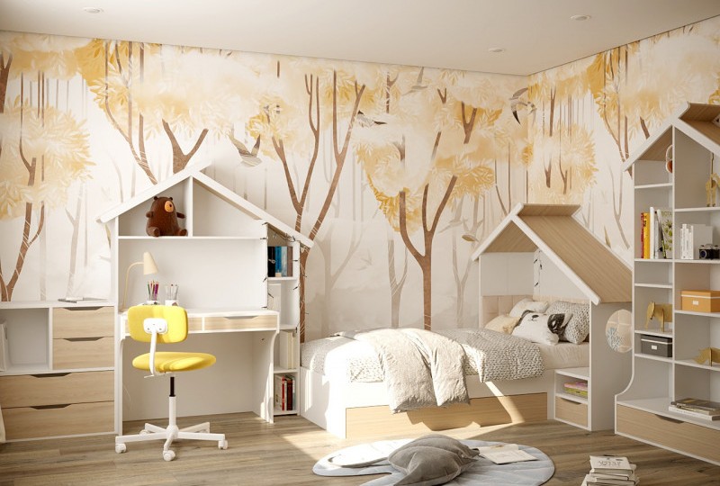 Детская комната Домик белый Детская комната Домик белый