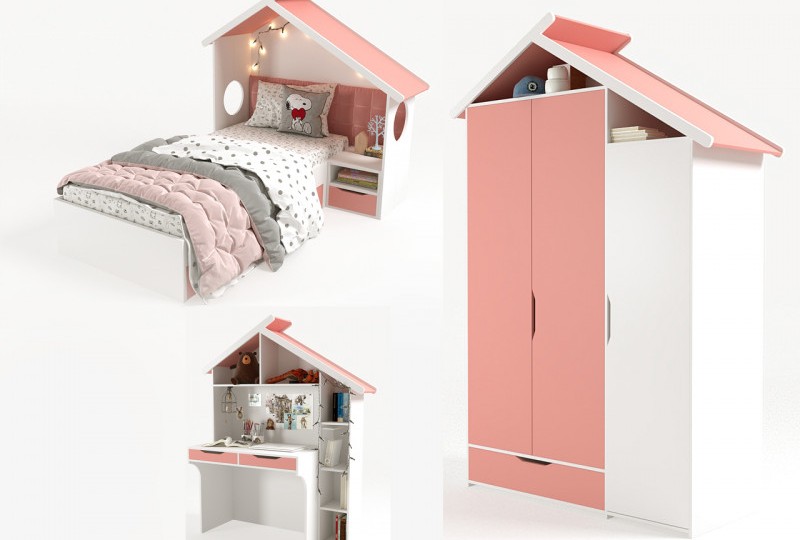 Детская комната Домик белый Детская комната Домик белый