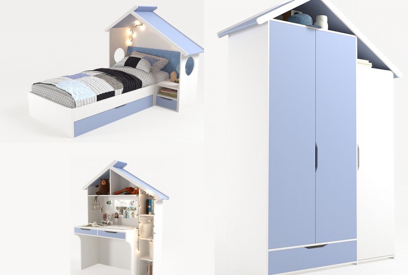 Детская комната Домик белый Детская комната Домик белый