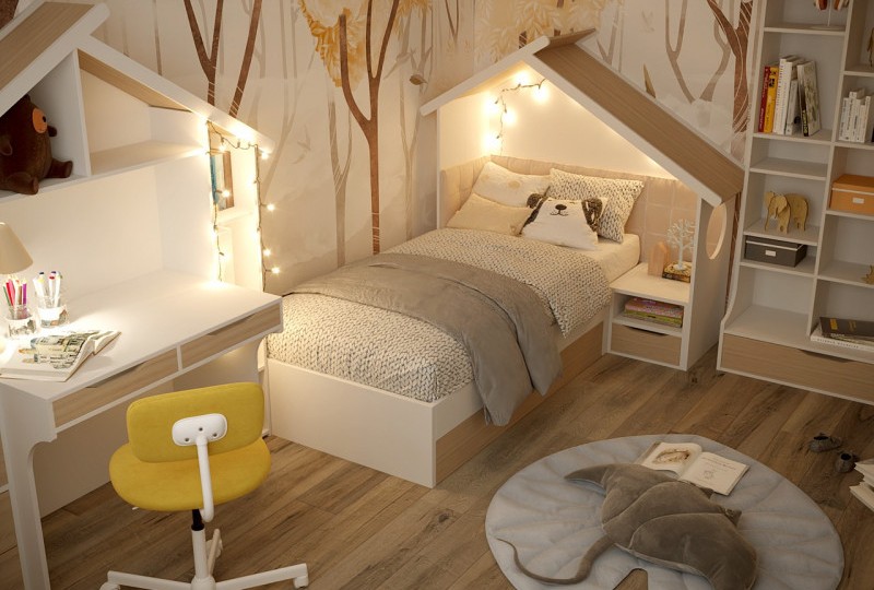 Детская комната Домик белый Детская комната Домик белый