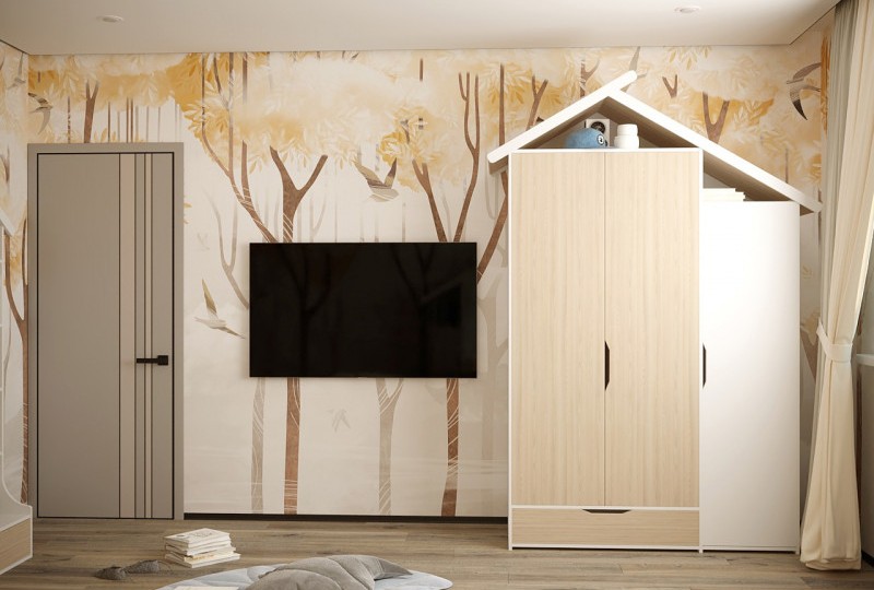 Детская комната Домик белый Детская комната Домик белый