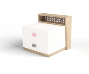 Тумба прикроватная MIX (розовый или голубой)