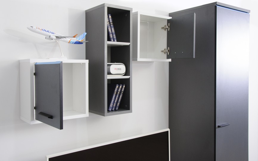 Шкаф навесной "Карбон"   