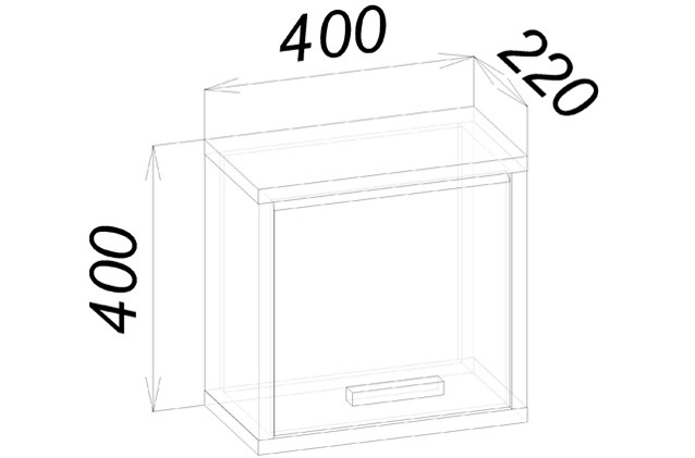 Шкаф навесной "Карбон"   