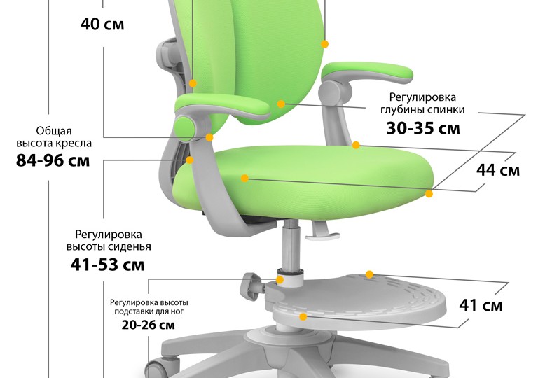 Детское кресло ErgoKids Sprint Duo (Y-412)