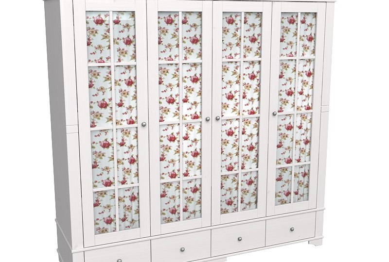 Шкаф с четырьмя стеклянными дверями "Бейли" Шкаф с четырьмя стеклянными дверями "Бейли"