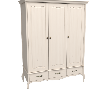 Шкаф 3х дверный без зеркала "Лебо" бежевый воск 
