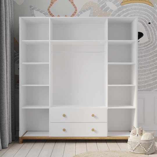 Шкаф 4-х дверный Эмма 11, с двумя ящиками