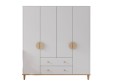 Шкаф 4-х дверный Эмма 11, с двумя ящиками