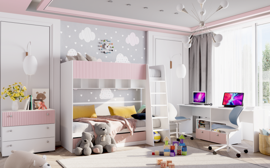 Детская комната Алиса для двоих детей