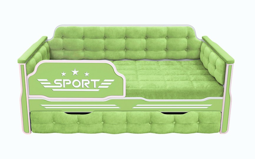 Детская кровать "Спорт" 170 с дополнительным спальным местом Детская кровать "Спорт" 170 с дополнительным спальным местом