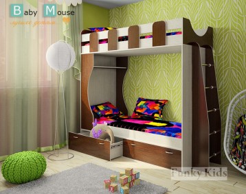 Двухъярусная детская кровать Фанки Кидз - 5 
