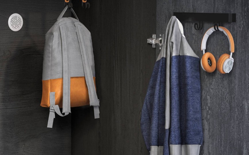 Шкаф двухдверный Dark Metal