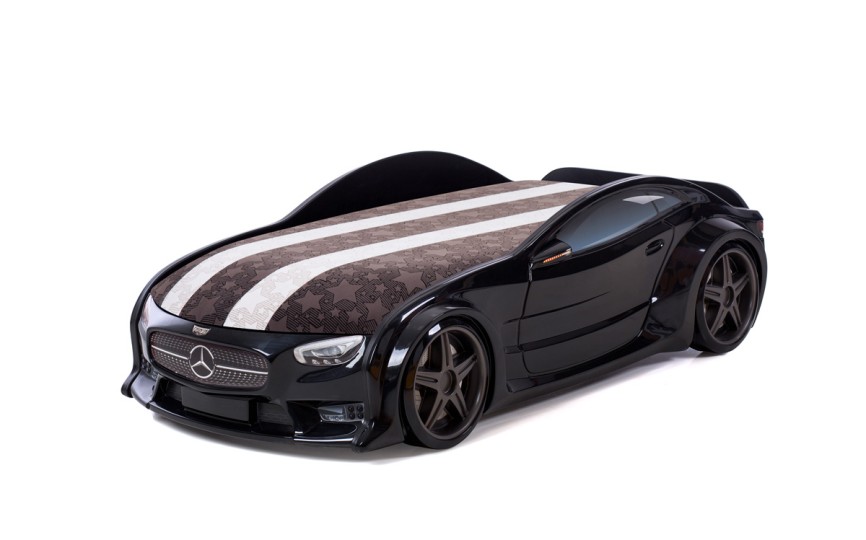 Кровать-машина объемная NEO "Мерседес" черный Кровать-машина объемная NEO "Мерседес" черный