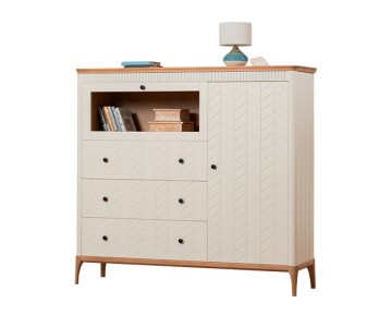 Комод Грета №42 три ящика, дверь и закрытая ниша